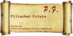 Pilischer Fulvia névjegykártya
